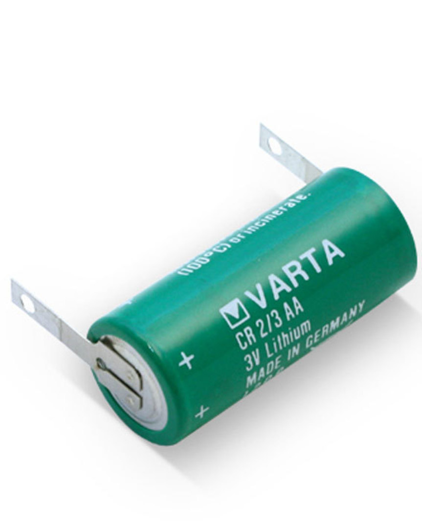 VARTA CR2/3AA Lithium Battery with Solder Tag image 1